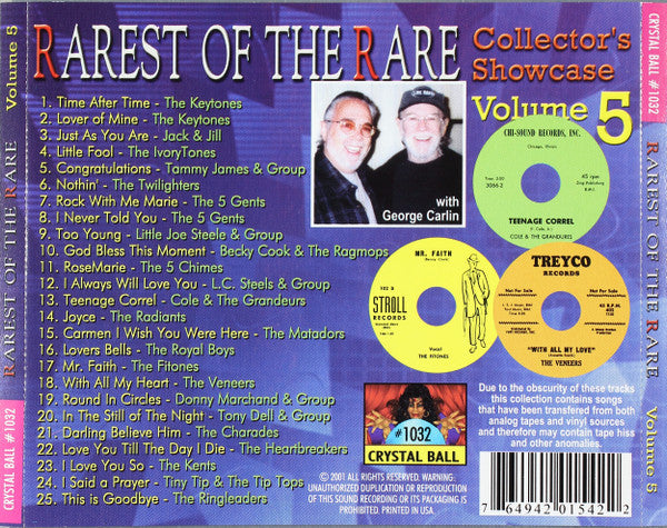 Various : Rarest Of The Rare: Collector's Showcase Volume 5 (CD, Comp)