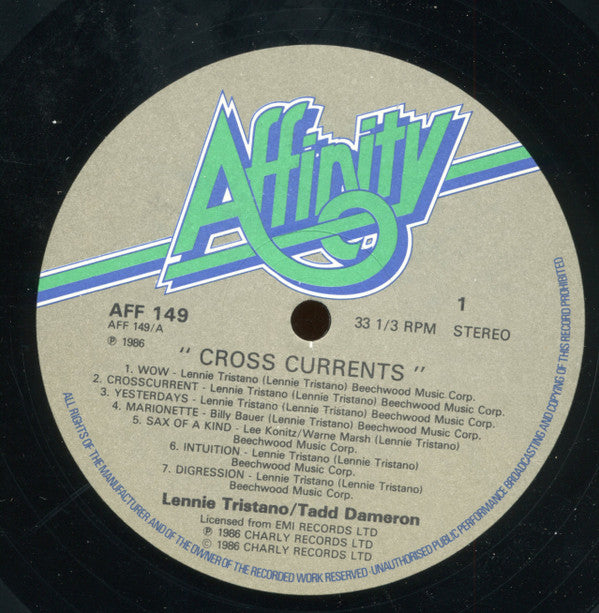 Lennie Tristano / Tadd Dameron : Crosscurrents (LP, Comp, Mono)
