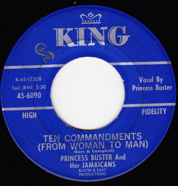 Princess Buster And Her Jamaicans / Byron Lee And The Dragonaires : Ten Commandments (From Woman To Man) / Papa Jack (7")