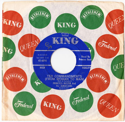 Princess Buster And Her Jamaicans / Byron Lee And The Dragonaires : Ten Commandments (From Woman To Man) / Papa Jack (7")