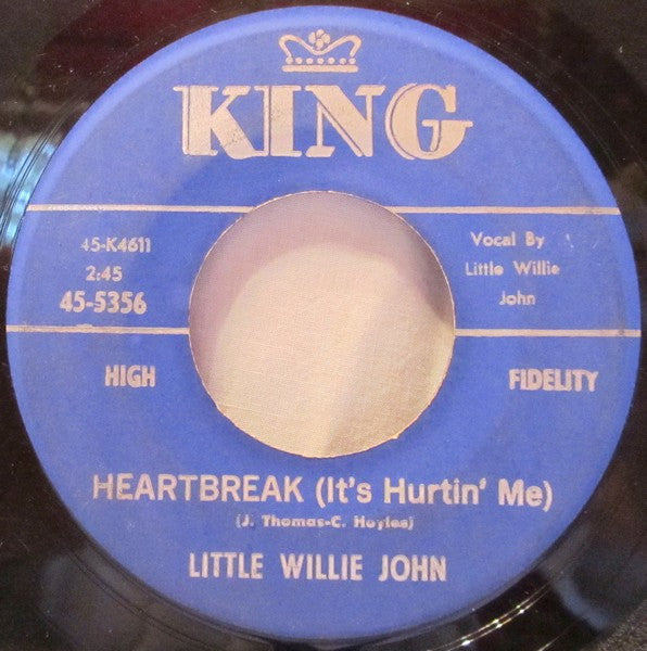 Little Willie John : Heartbreak (It's Hurtin' Me)  (7")