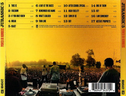 Jurassic 5 : Power In Numbers (CD, Album)