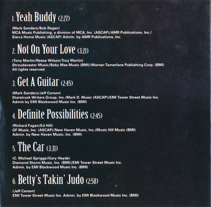 Jeff Carson : Jeff Carson (CD, Album)