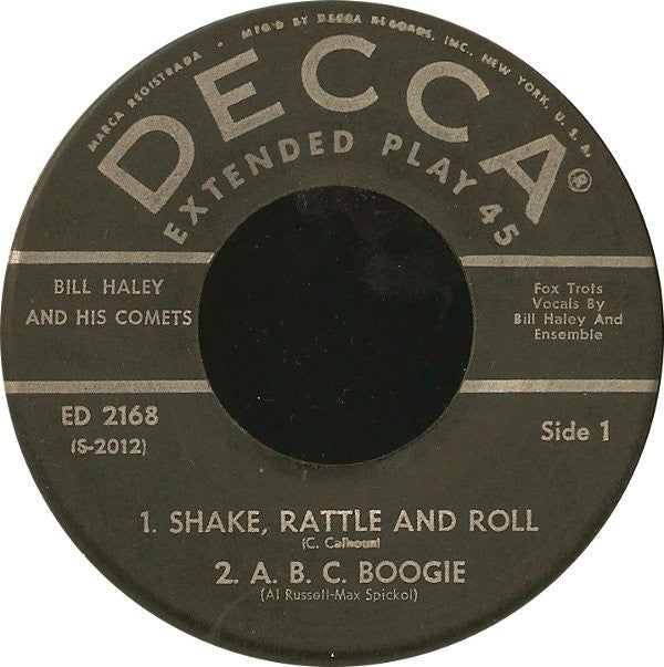 Bill Haley And His Comets : Shake, Rattle And Roll (7", EP)
