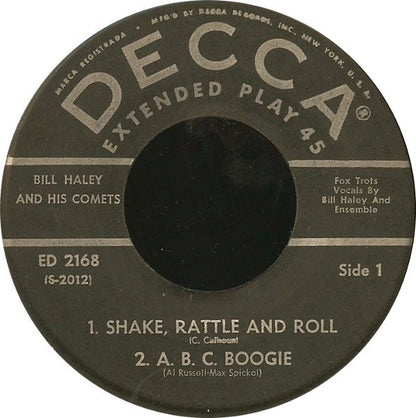 Bill Haley And His Comets : Shake, Rattle And Roll (7", EP)