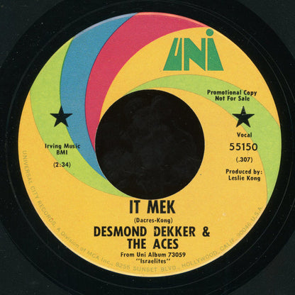 Desmond Dekker & The Aces : It Mek (7", Promo)
