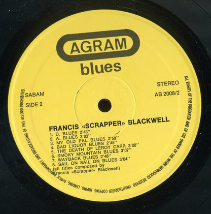 Scrapper Blackwell : Blues That Make Me Cry (LP, Comp)