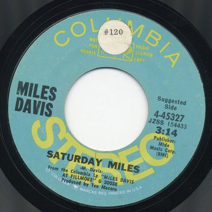 Miles Davis : Saturday Miles / Friday Miles (7", Single, Promo, Styrene)