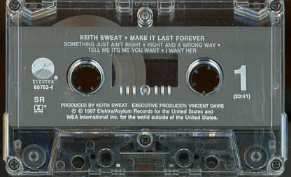 Keith Sweat : Make It Last Forever (Cass, Album, SR,)