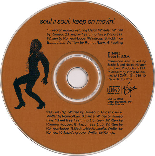 Soul II Soul : Keep On Movin' (CD, Album, Club, BMG)