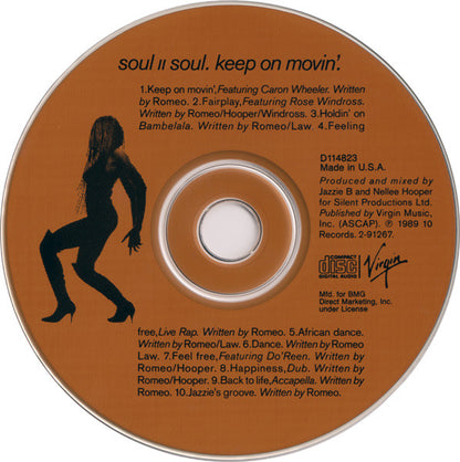 Soul II Soul : Keep On Movin' (CD, Album, Club, BMG)