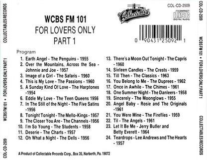 Various : WCBS FM101 For Lovers Only Part 1 (CD, Comp)