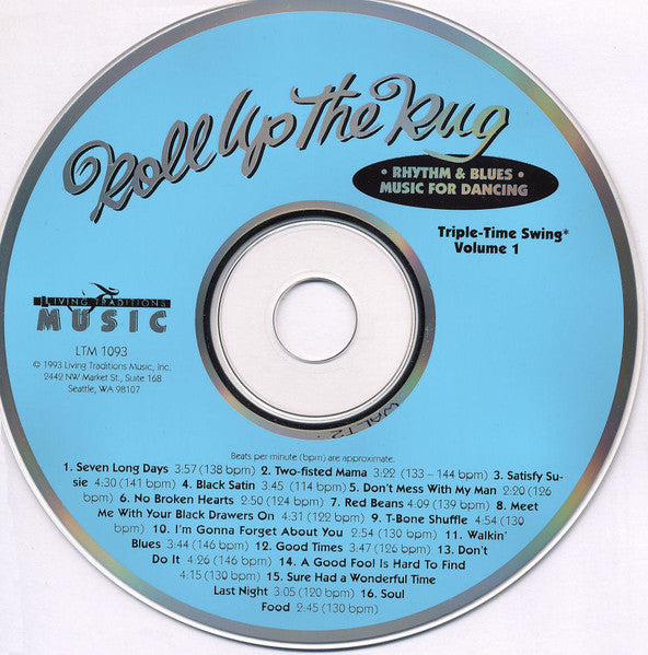 Various : Roll Up the Rug - Triple Time Swing, Volume 1 - Rhythm & Blues Music For Dancing (CD, Comp)