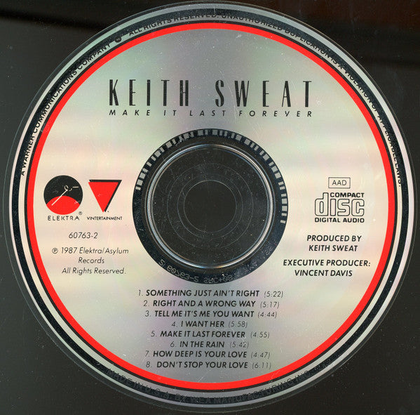 Keith Sweat : Make It Last Forever (CD, Album, All)