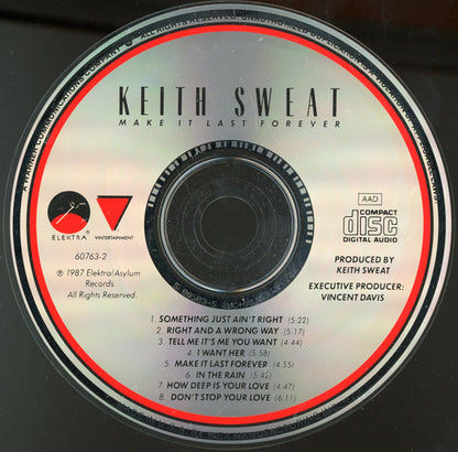 Keith Sweat : Make It Last Forever (CD, Album, All)