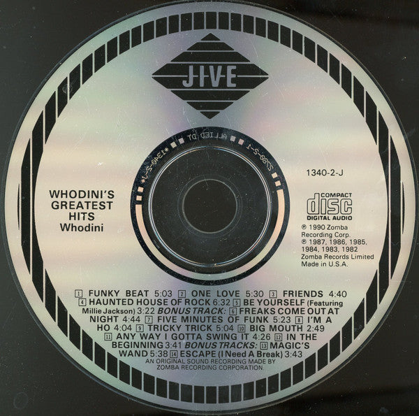 Whodini : Greatest Hits (CD, Comp, ALL)
