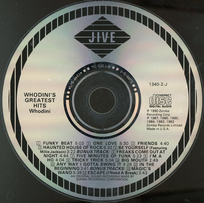 Whodini : Greatest Hits (CD, Comp, ALL)