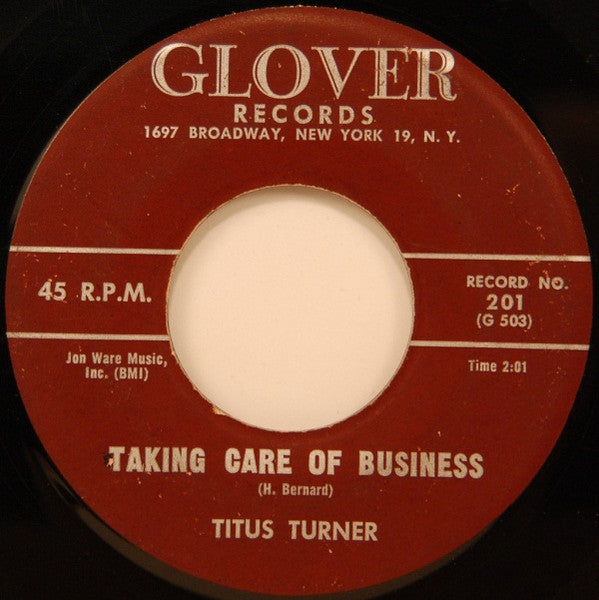 Titus Turner : We Told You Not To Marry (7")