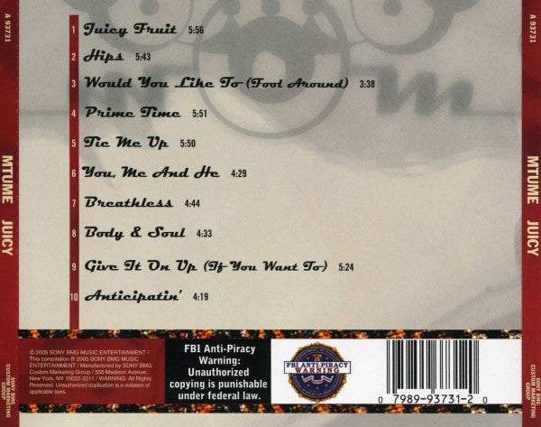 Mtume : Juicy (CD, Comp)