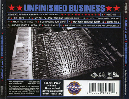 R. Kelly & Jay-Z : Unfinished Business (CD, Album, Edi)