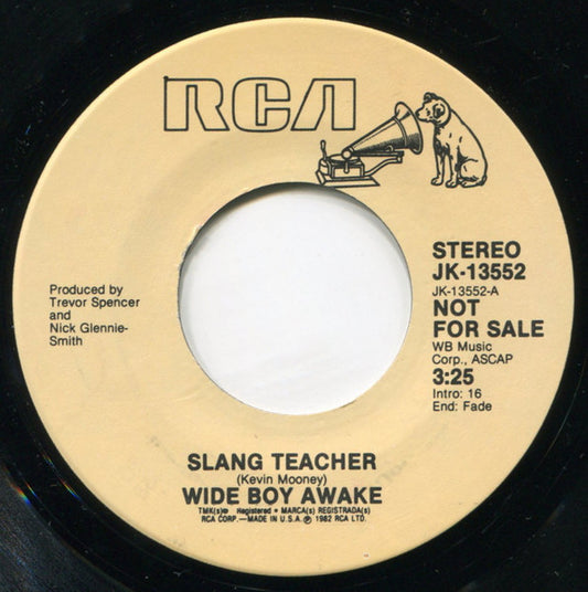 Wide Boy Awake : Slang Teacher (7", Promo)