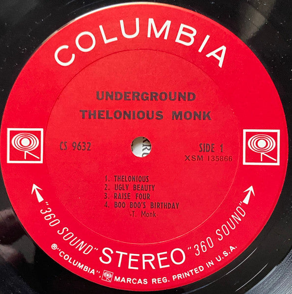 Thelonious Monk : Underground (LP, Album, Ter)