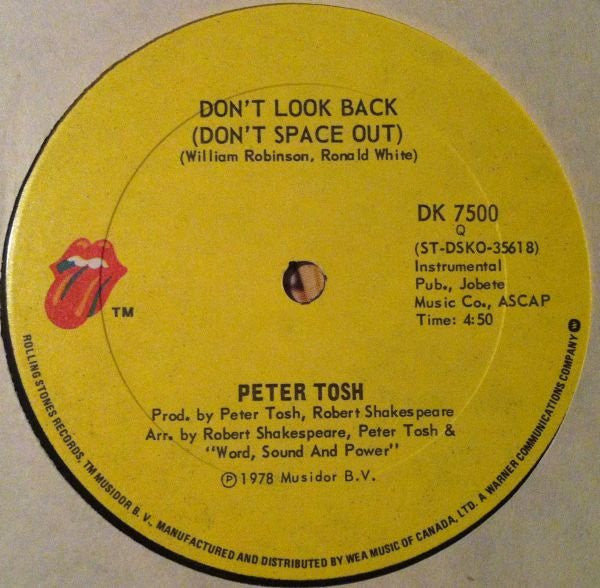 Peter Tosh : (You Got To Walk And) Don't Look Back (12")