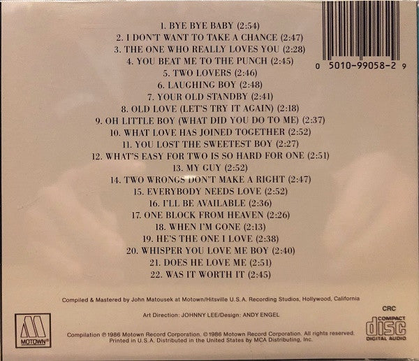 Mary Wells : 22 Greatest Hits (CD, Comp, Club, CRC)