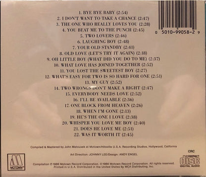 Mary Wells : 22 Greatest Hits (CD, Comp, Club, CRC)