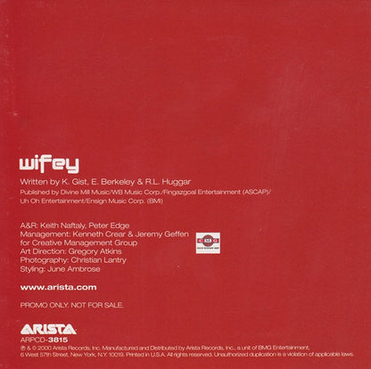 Next (2) : Wifey (CD, Single, Promo)