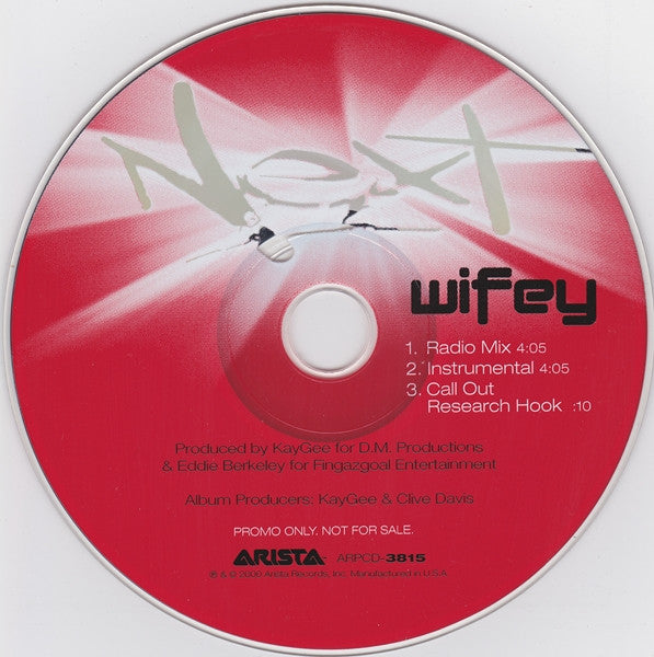 Next (2) : Wifey (CD, Single, Promo)