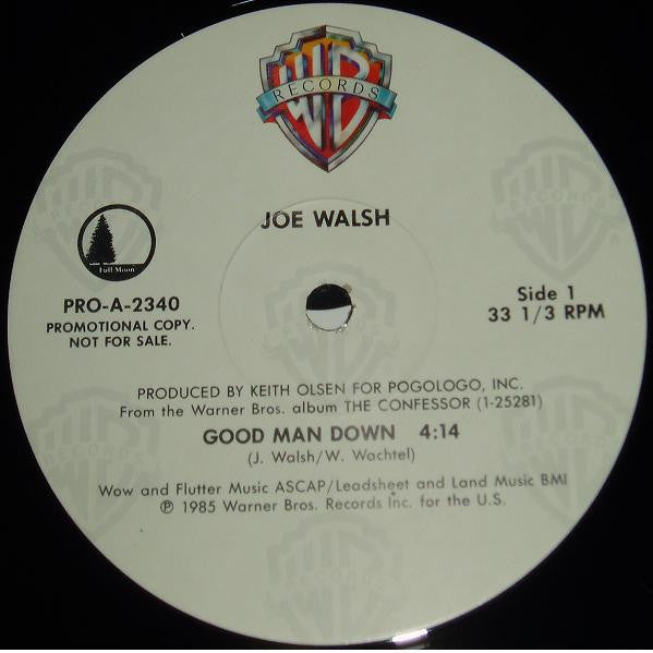 Joe Walsh : Good Man Down (12", Single, Promo)