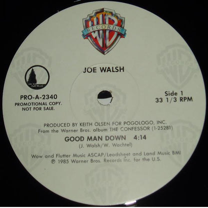Joe Walsh : Good Man Down (12", Single, Promo)