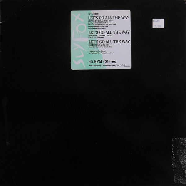 Sly Fox : Let's Go All The Way (12", Single, Promo)