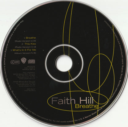 Faith Hill : Breathe (CD, Single)