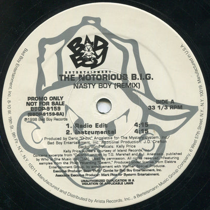 Notorious B.I.G. : Nasty Boy (Remix) (12", Promo)
