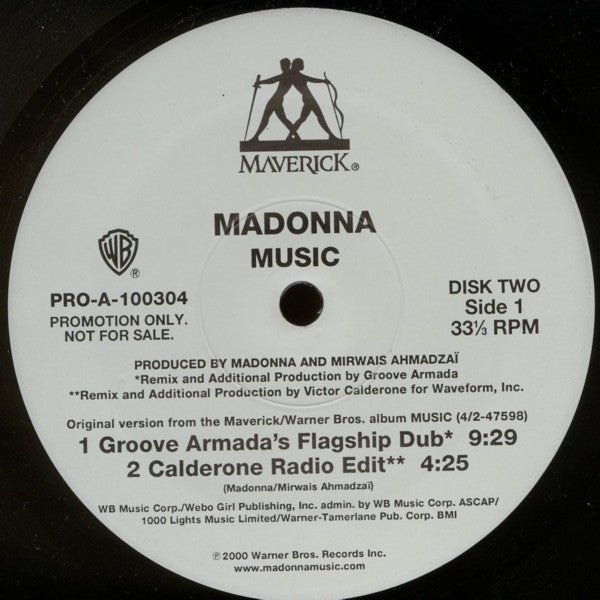 Madonna : Music (2x12", Promo)