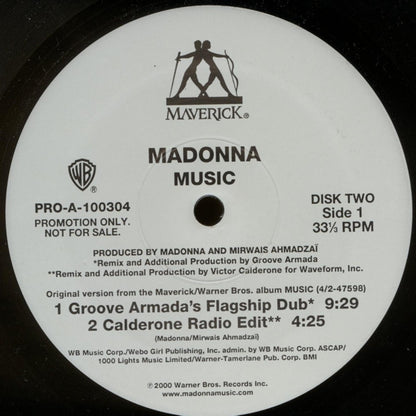 Madonna : Music (2x12", Promo)