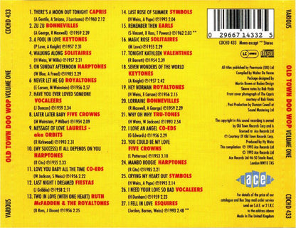 Various : Old Town Doo Wop Volume One (CD, Comp, Mono)