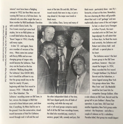 Various : Old Town Doo Wop Volume One (CD, Comp, Mono)