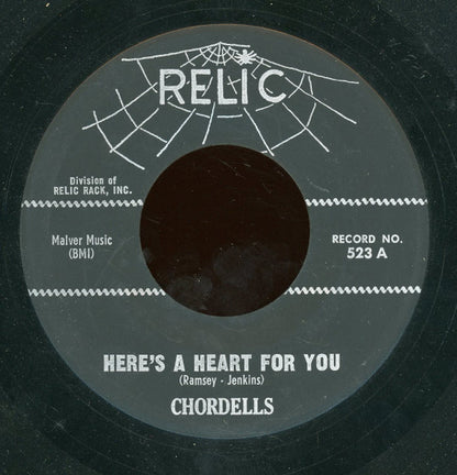 The Chordells (3) : Here's A Heart For You / I Started Out (7", RE)