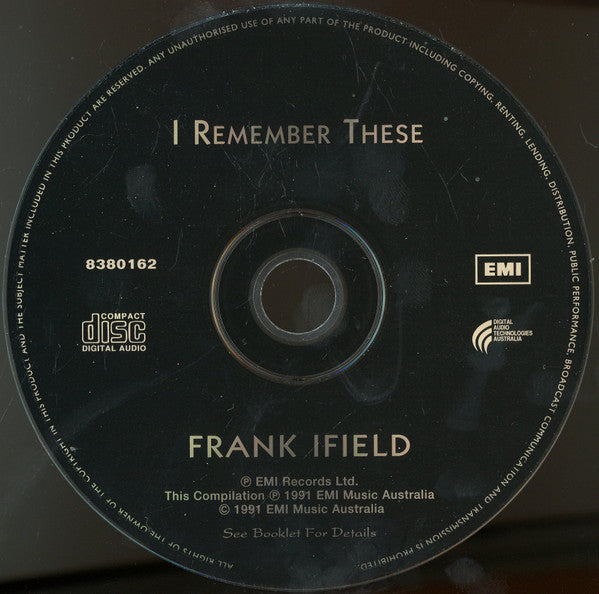 Frank Ifield : I Remember These (The Best Of Frank Ifield) (CD, Comp)