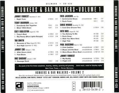 Various : Honkers & Bar Walkers Volume One (CD, Comp, RE)