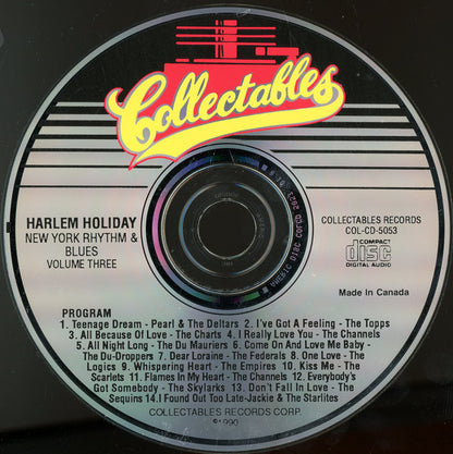 Various : Harlem Holiday : New York Rhythm & Blues Volume Three (CD, Comp)