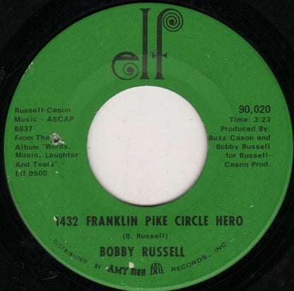 Bobby Russell : 1432 Franklin Pike Circle Hero (7", Single)