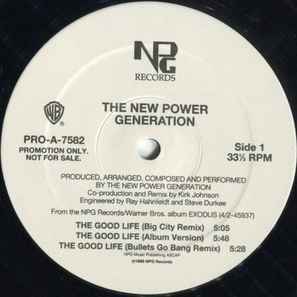 The New Power Generation : The Good Life (12", Promo)