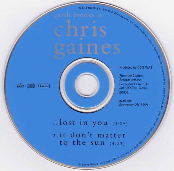 Garth Brooks As Chris Gaines : Lost In You (HDCD, Single)