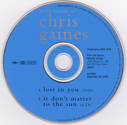 Garth Brooks As Chris Gaines : Lost In You (HDCD, Single)