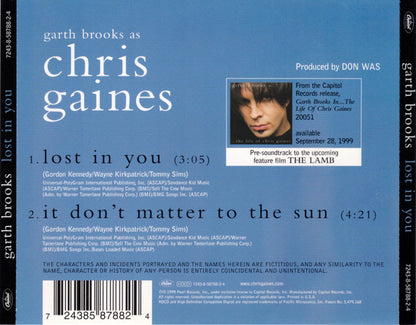 Garth Brooks As Chris Gaines : Lost In You (HDCD, Single)