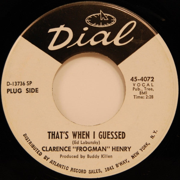 Clarence "Frogman" Henry : That's When I Guessed (7", Promo, SP )